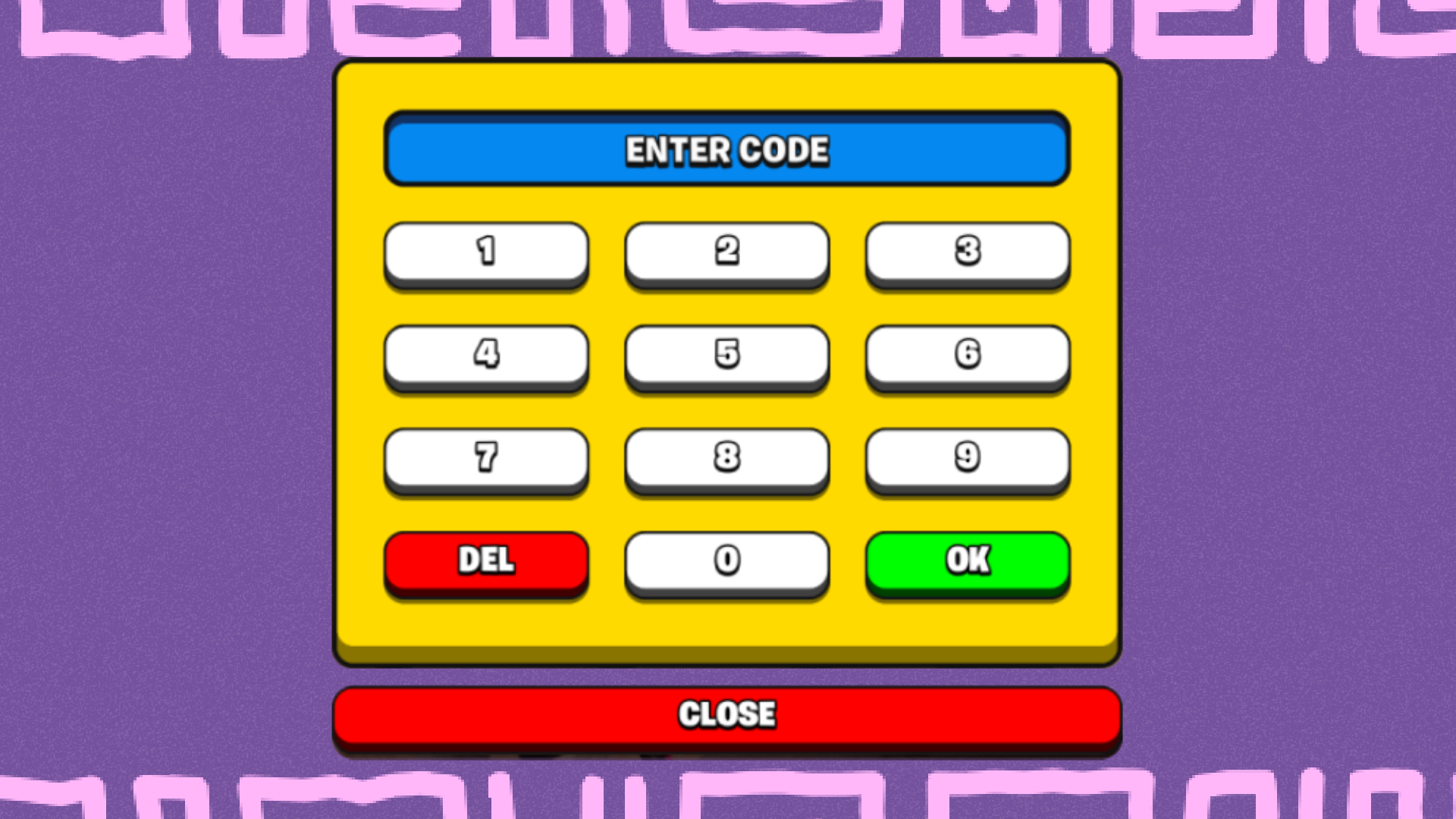 Pin Code Keypad System - Verse UI